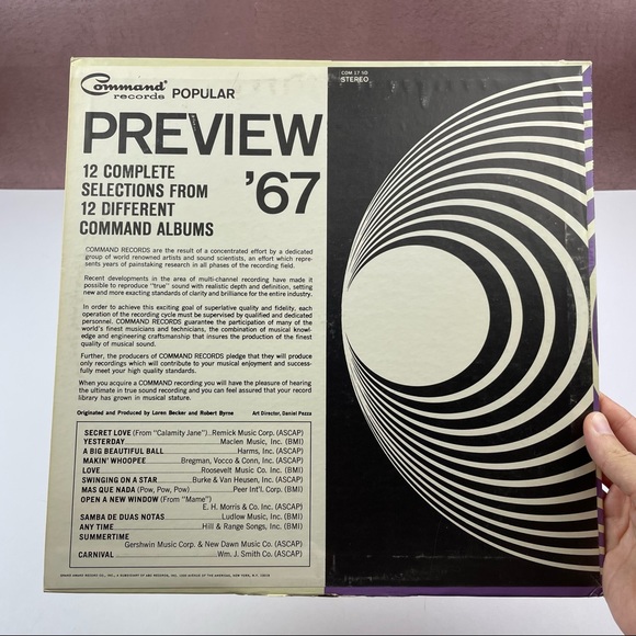 Vintage Popular Preview 67 Command Vinyl Music Records - Picture 4 of 4